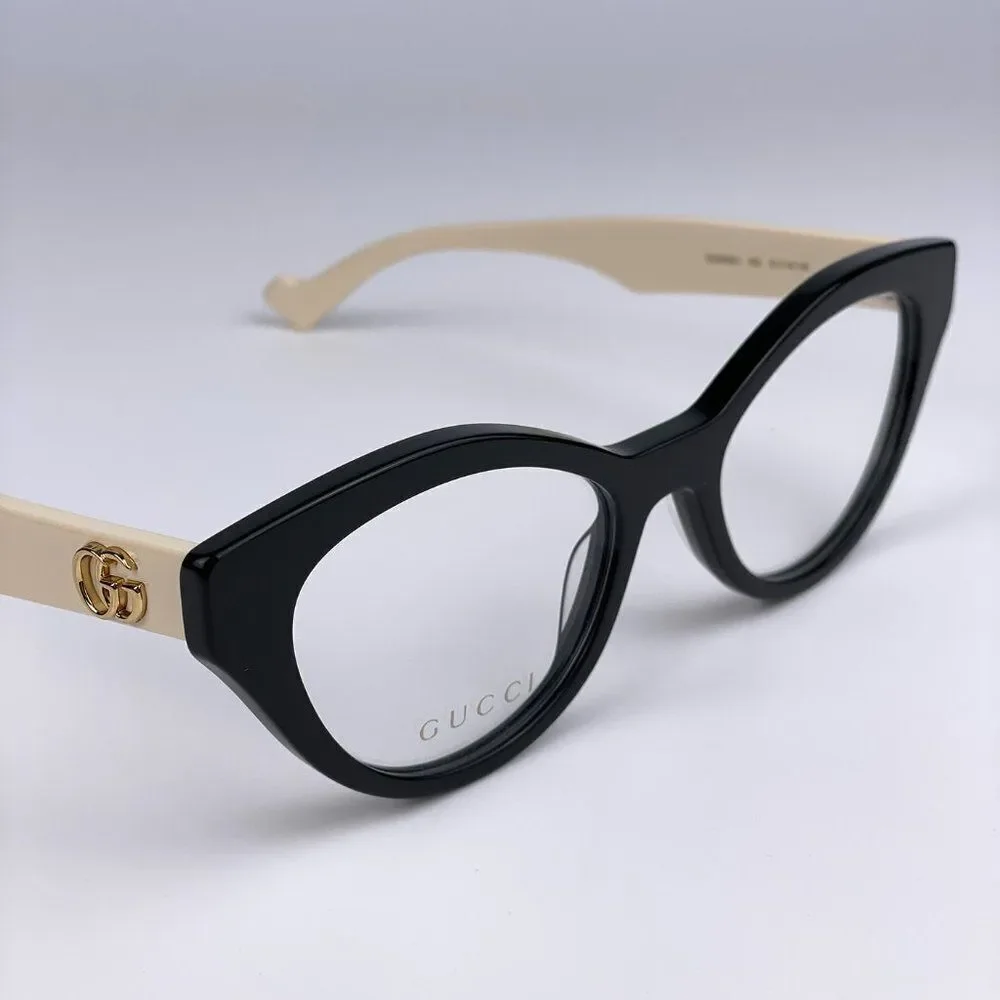 NEW Gucci  GG0959O 002 Black White Cat Eye Women Eyeglasses
